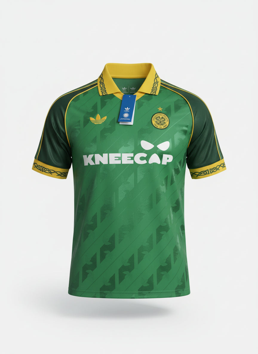 Kneecap x Celtic Retro Jersey Front